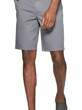 GOODFELLOW- Linden Men's Charcoal Flat-Front Shorts
